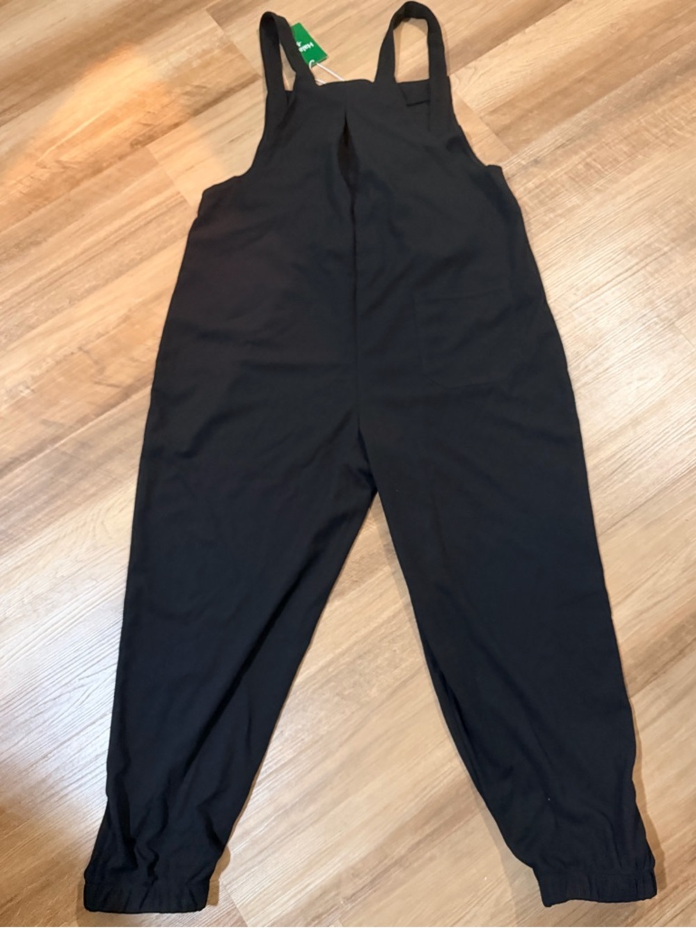 Halara Pockets Waffle Casual Jogger Overalls black size Large NWT - Picture 10 of 12